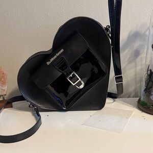 Dr. Martens Black Heart Crossbody Bag